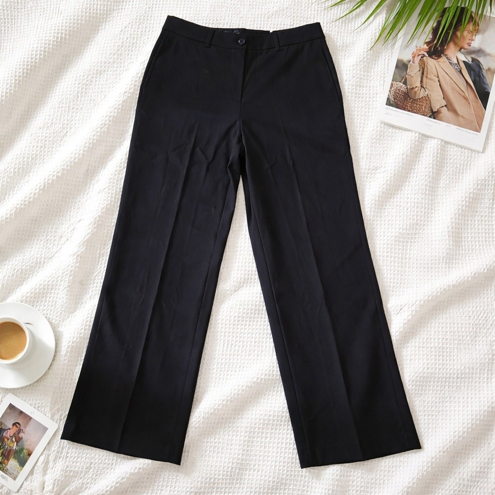 Chico's 2.5R Black Wide Leg Trouser Dress Pants US 14/16 Regular NWT RV $119